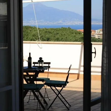 公寓 Casa Bice Amazing View Of Vesuvius With Pool 索伦托